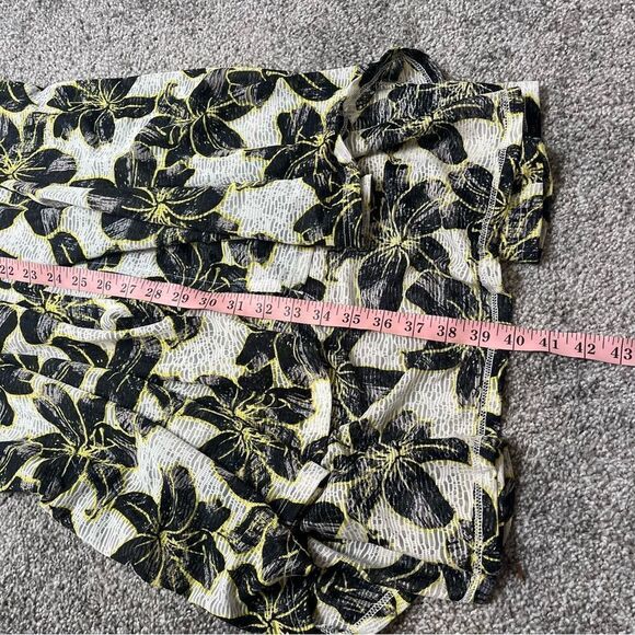 Topshop Outline Hibiscus Maxi Skirt with Front Split - Picture 13 of 13